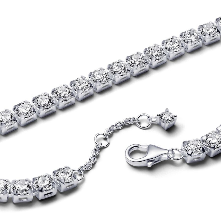 Pandora Sparkling Bold Tennis Bracelet - Image 4