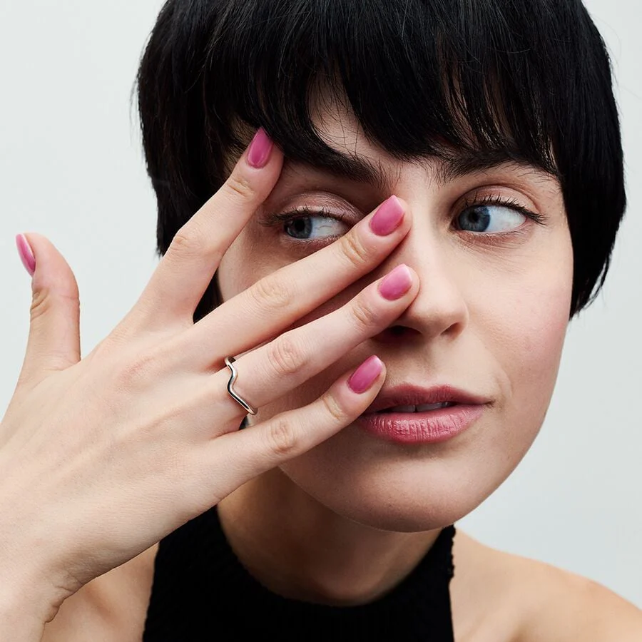 Pandora Polished Wave Ring - Image 3