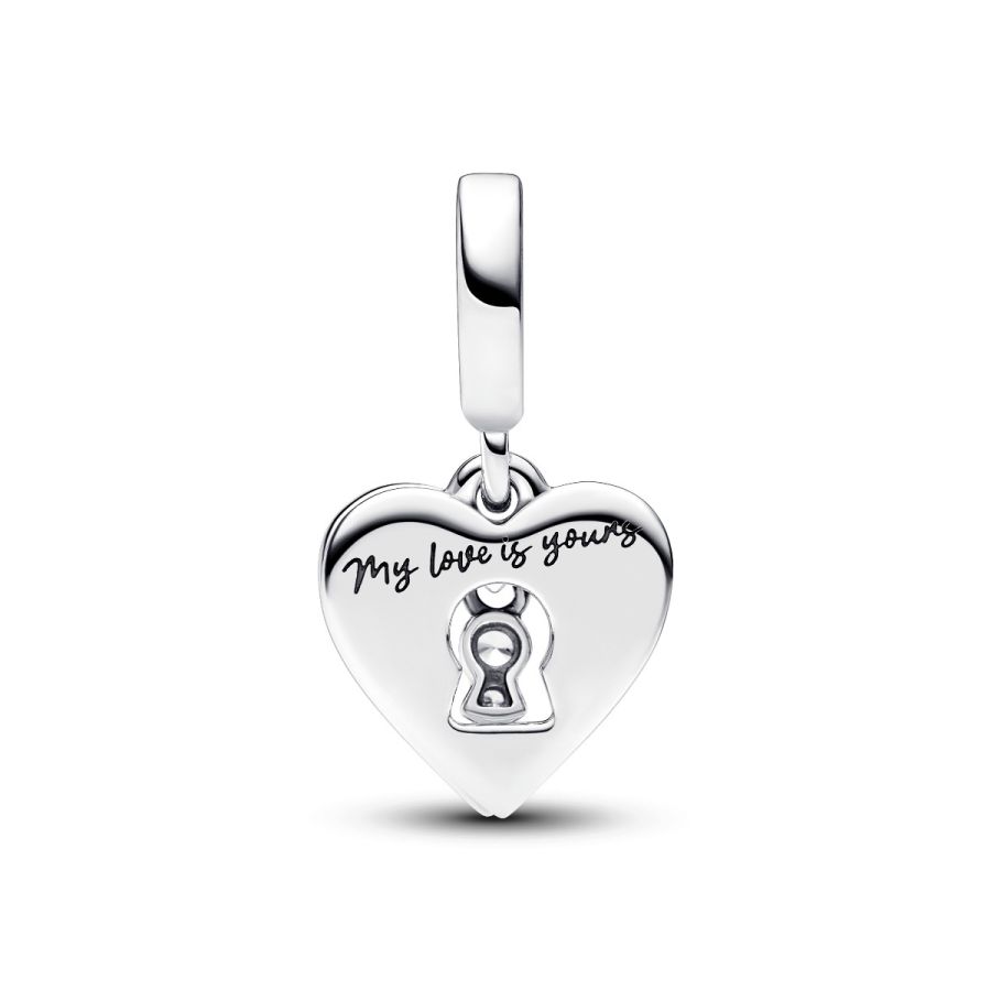 Pandora Red Heart & Keyhole Double Dangle Charm - Image 3