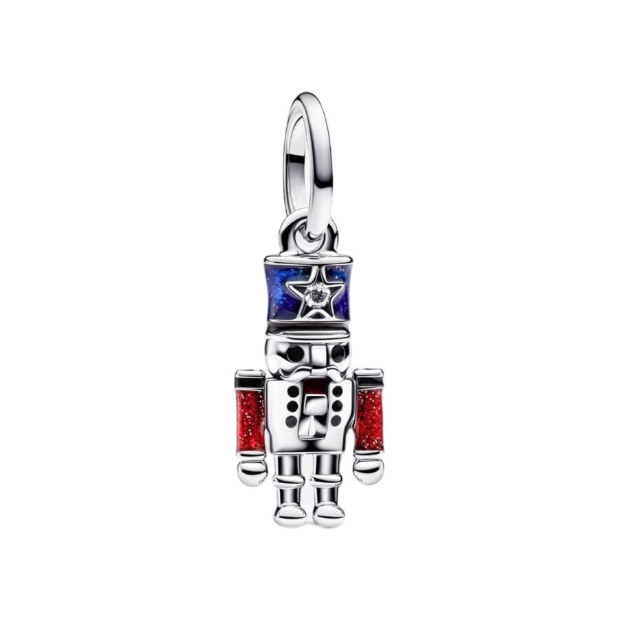 Pandora Moveable Nutcracker Dangle Charm