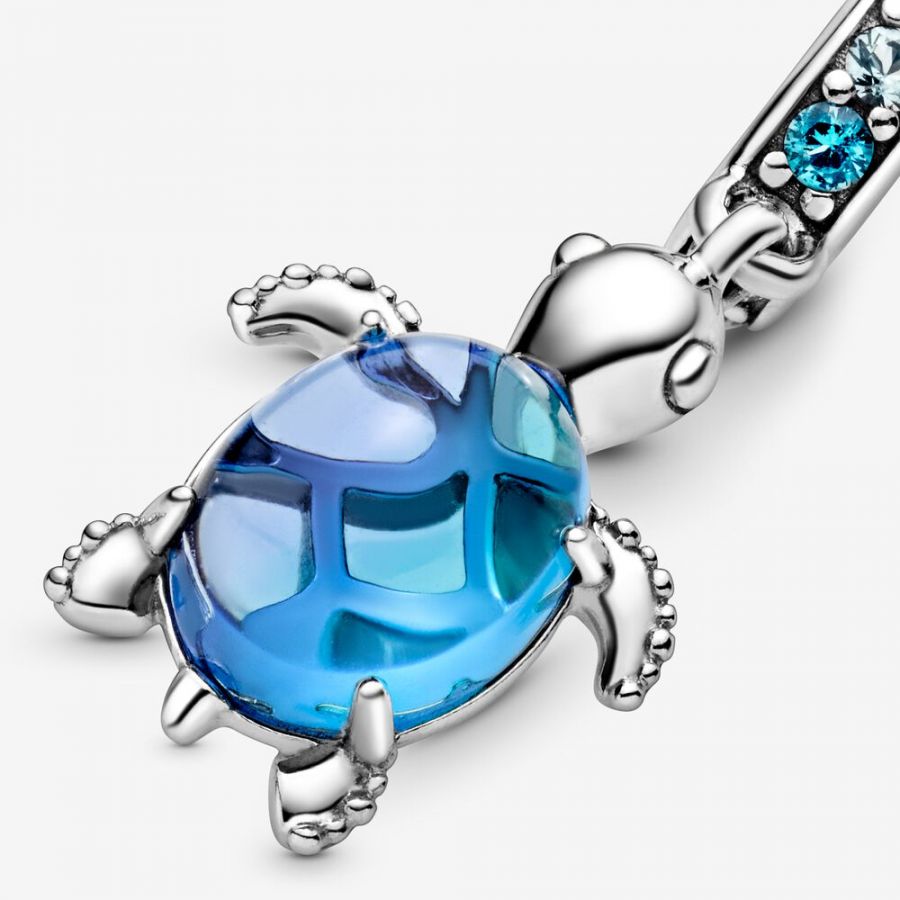 Pandora Murano Glass Sea Turtle Dangle Charm - Image 5