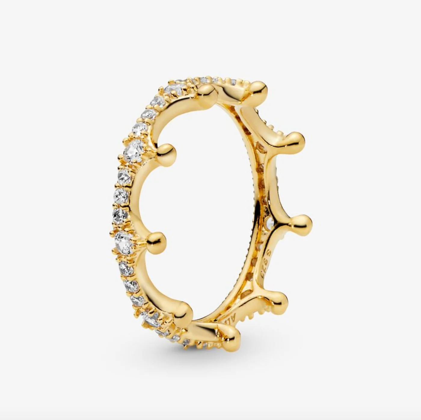 Pandora Clear Sparkling Crown Ring