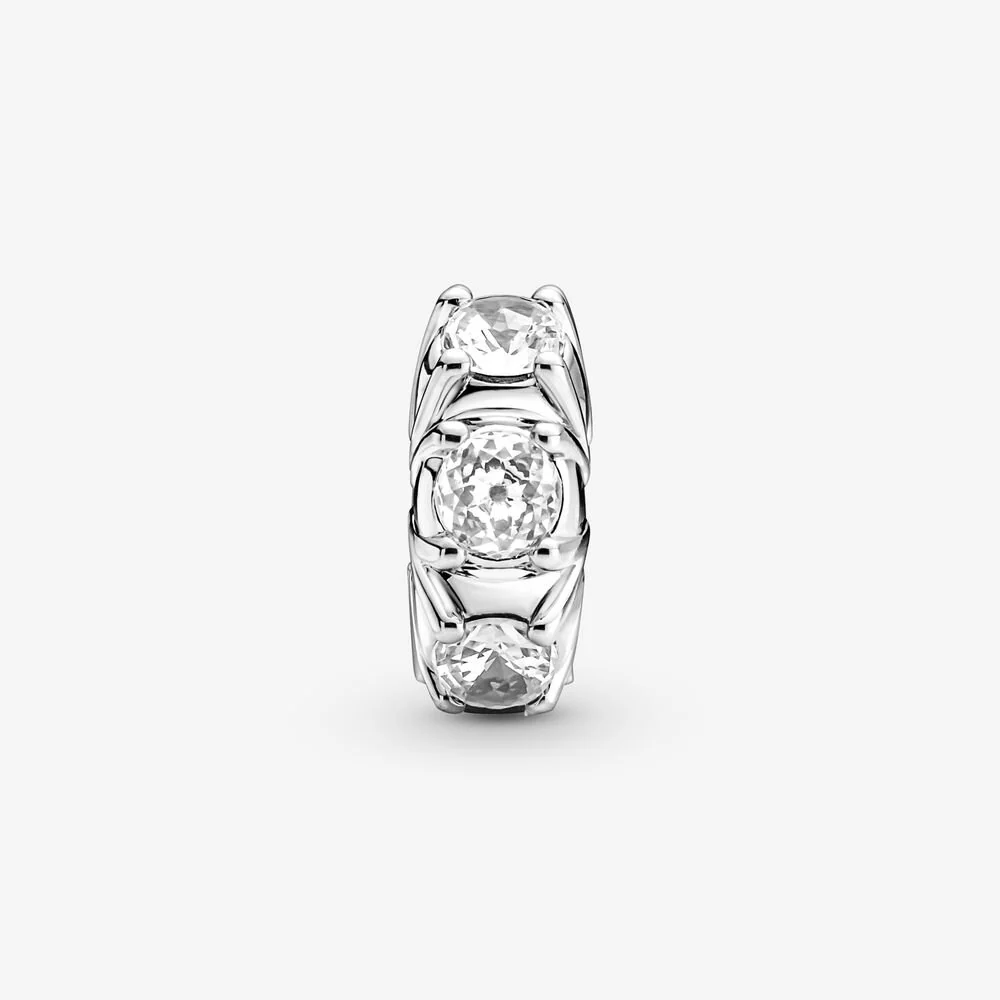 Pandora Long Pronged Sparkling Clip Charm - Image 3