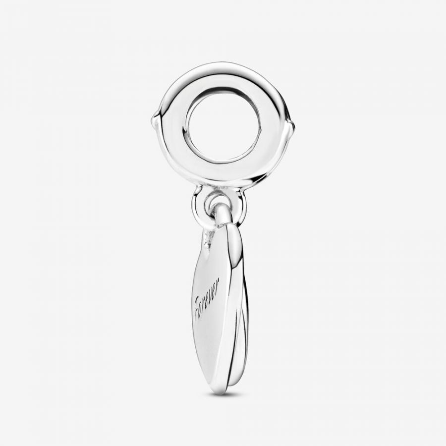 Pandora Double Heart Split Dangle Charm - Image 3