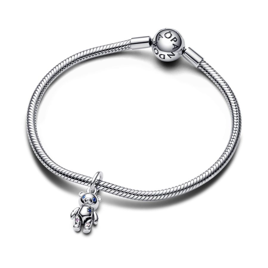 Pandora Moveable Teddy Bear Dangle Charm - Image 5
