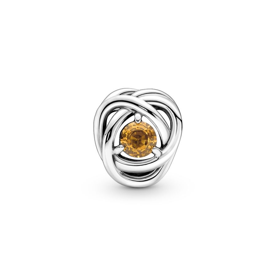 Pandora November Honey Eternity Circle Charm - Image 6