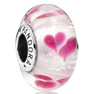 Pandora Wild Hearts Murano Glass Bead