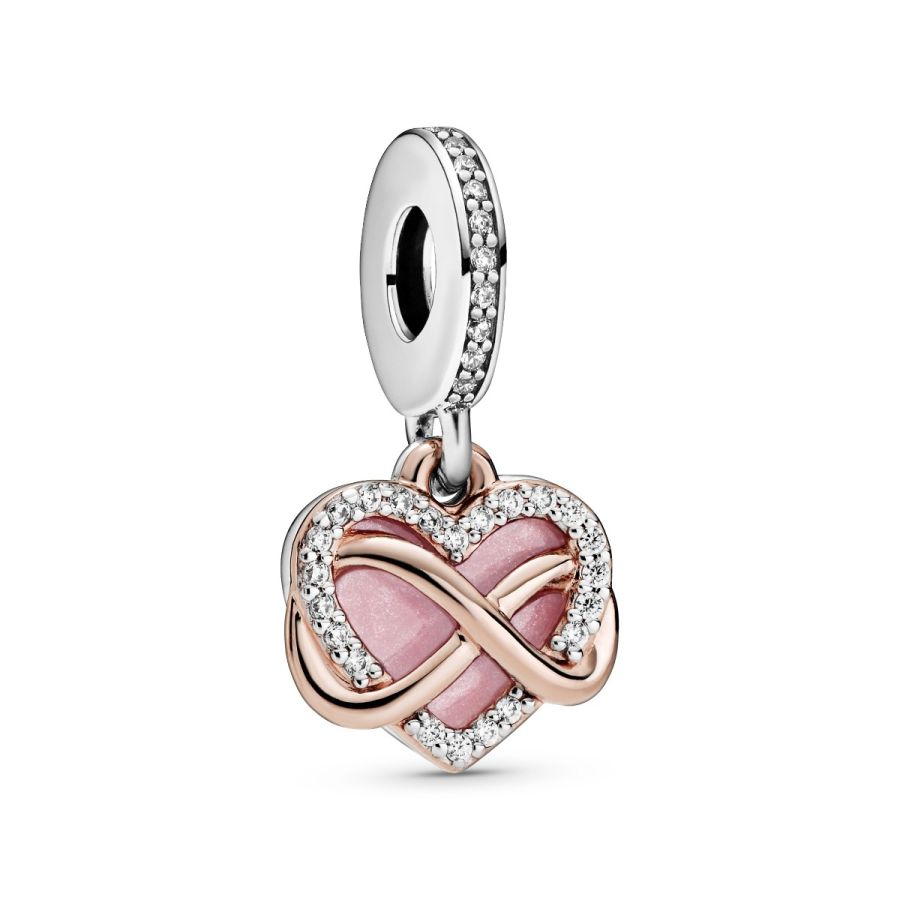 Pandora Sparkling Infinity Heart Dangle Charm