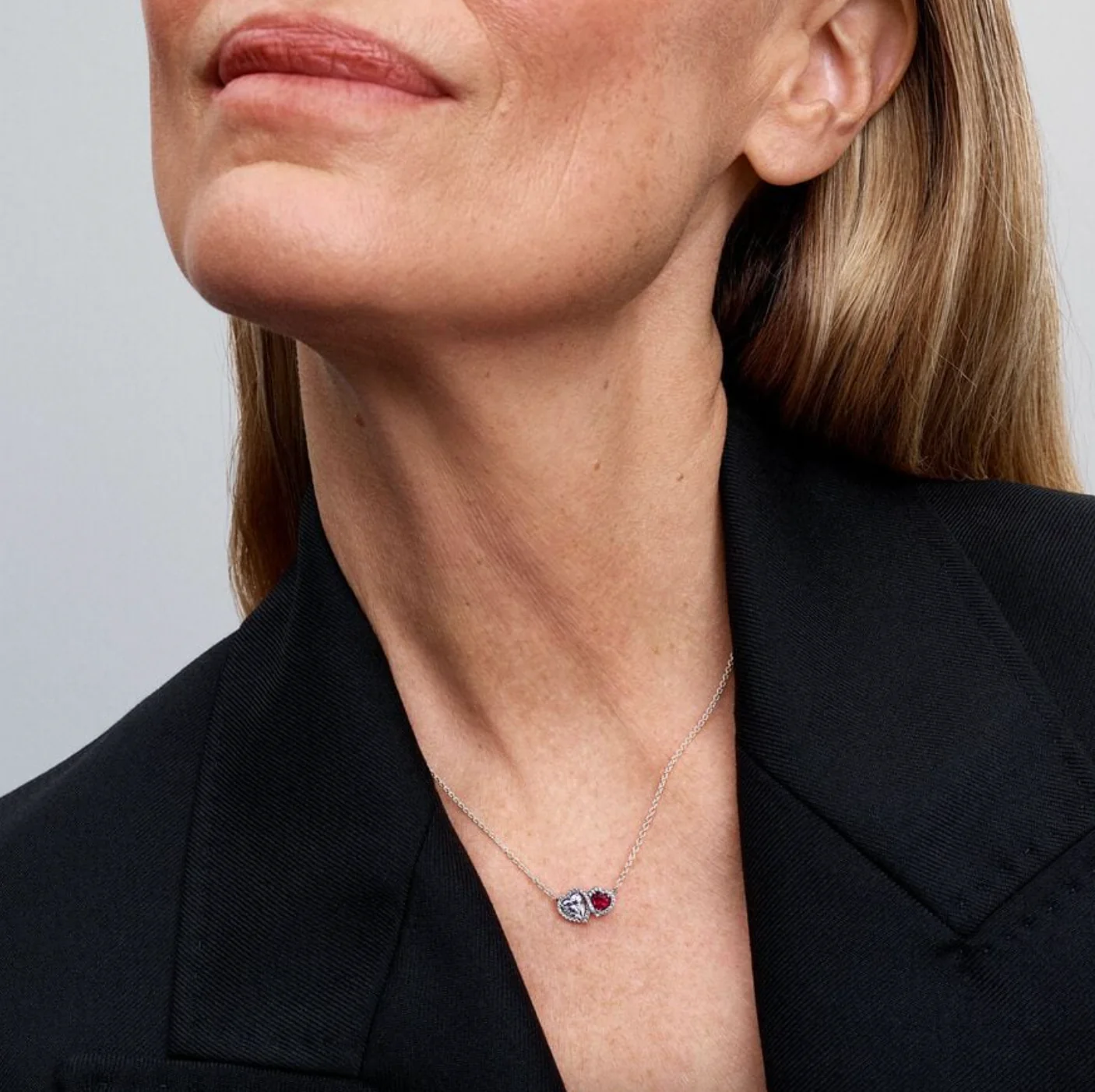 Pandora Halo Hearts Pendant Necklace - Image 4