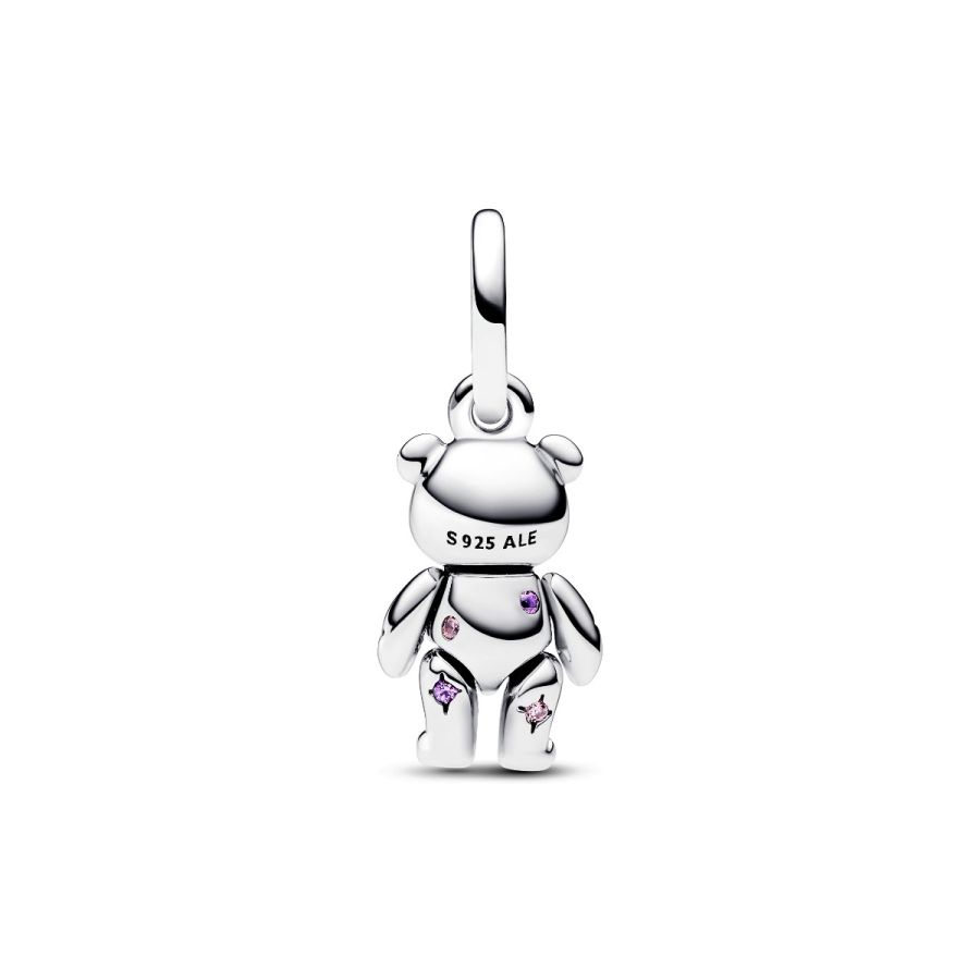Pandora Moveable Teddy Bear Dangle Charm - Image 4