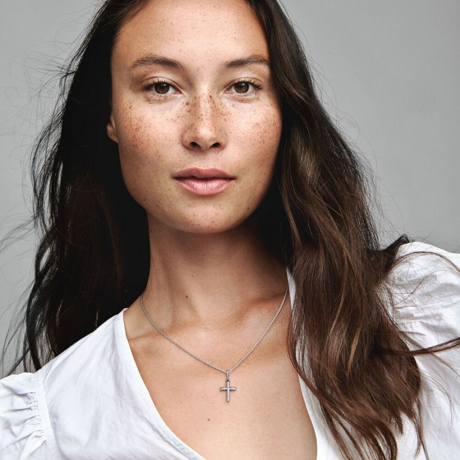 Pandora Sparkling Cross Pendant - Image 5