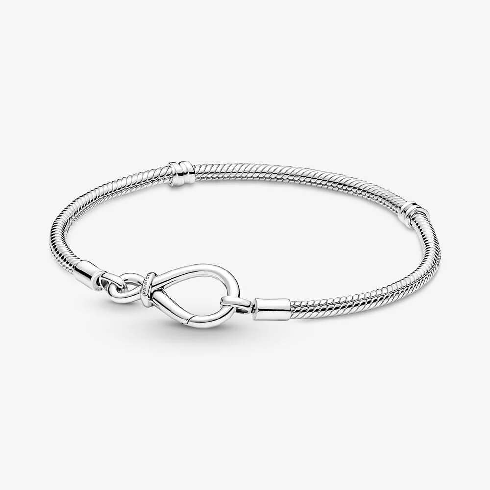 Pandora Infinity Knot Snake Chain Bracelet