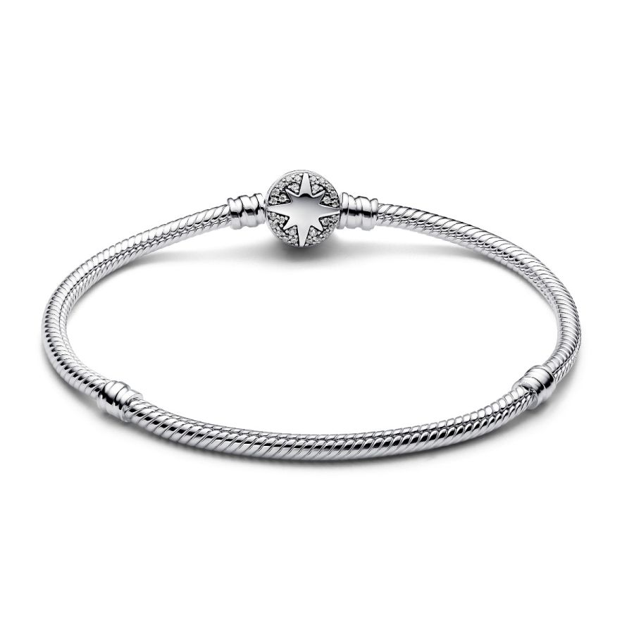 Pandora North Star Clasp Snake Chain Bracelet - Image 4