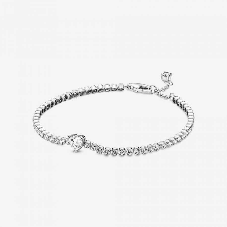 Pandora Sparkling Heart Tennis Bracelet