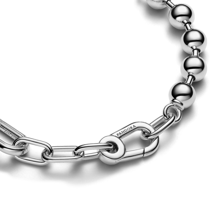 Pandora Metal Bead & Link Chain Bracelet - Image 4