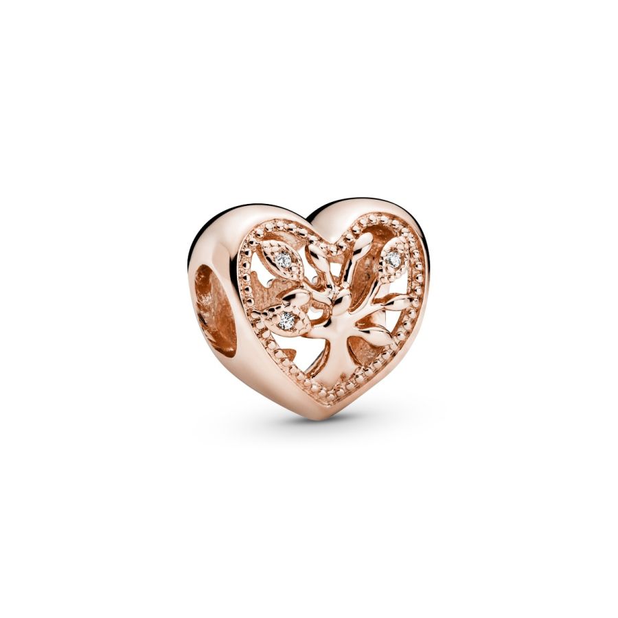Pandora Openwork Family Tree Heart Charm