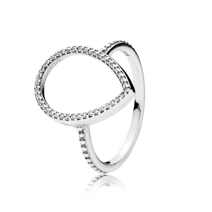 Pandora Teardrop Silhouette Ring