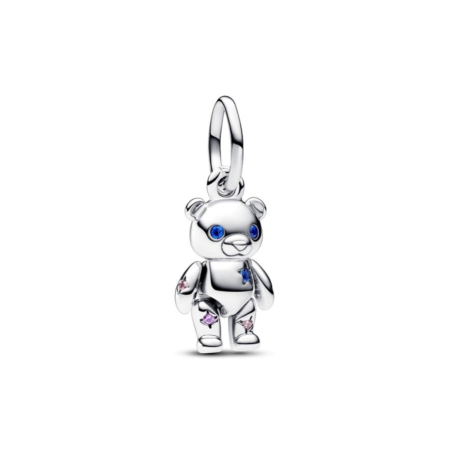 Pandora Moveable Teddy Bear Dangle Charm