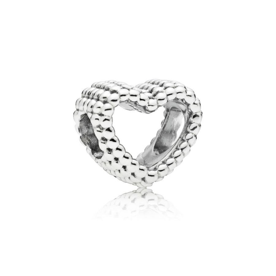 Pandora Beaded Open Heart Charm