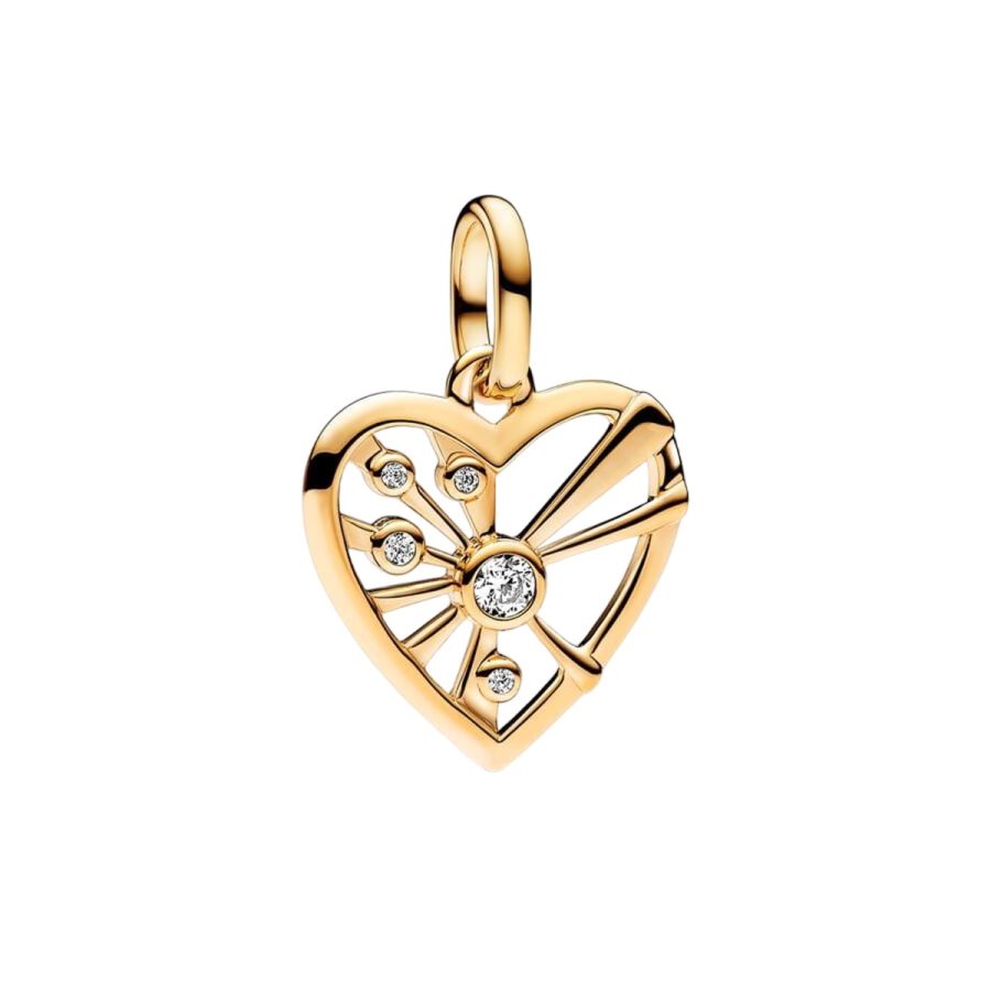 Pandora Heart & Rays Medallion Charm