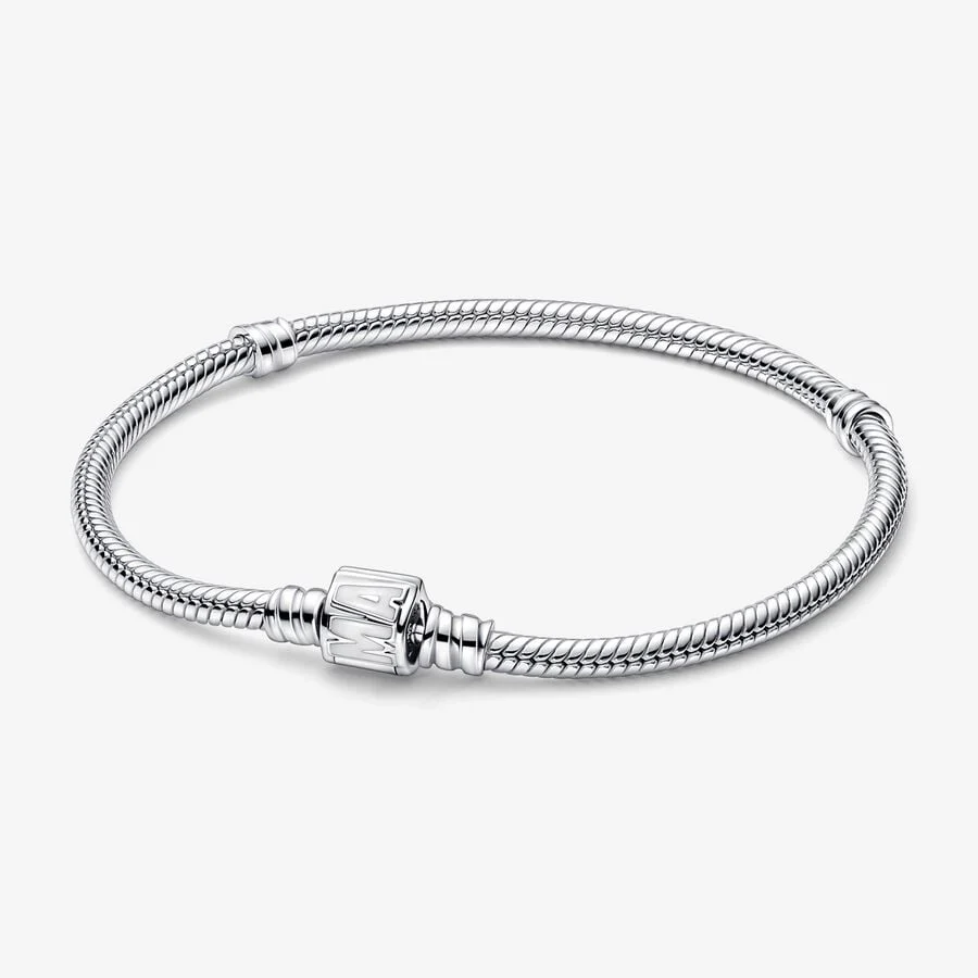 Pandora Marvel Logo Clasp Snake Chain Bracelet