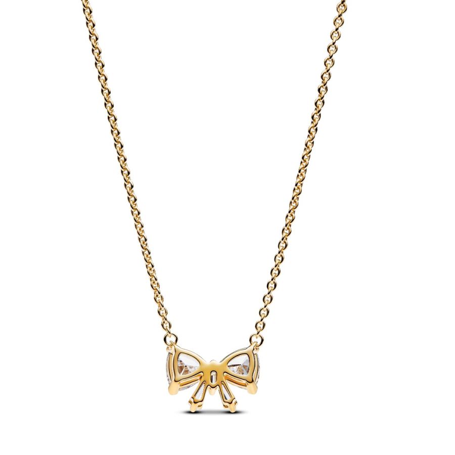 Pandora Sparkling Bow Necklace - Image 4