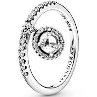 Pandora Dangling Round Sparkle Ring