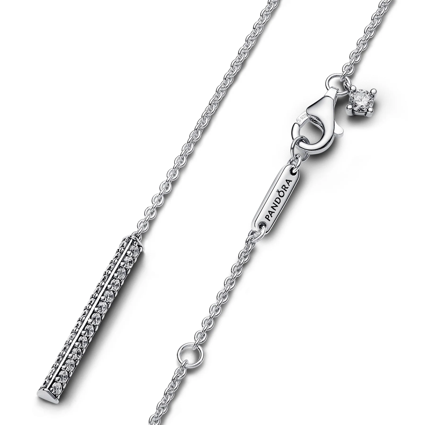 Pandora Pavé Prism Drop Necklace - Image 3