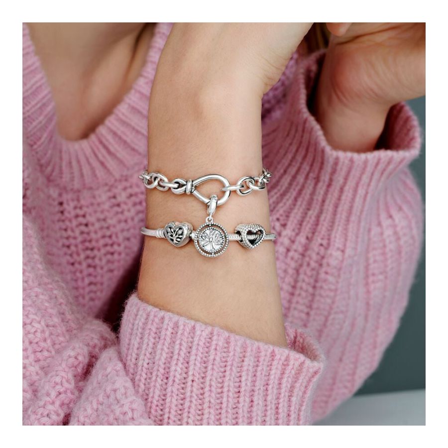 Pandora Beaded Open Heart Charm - Image 4