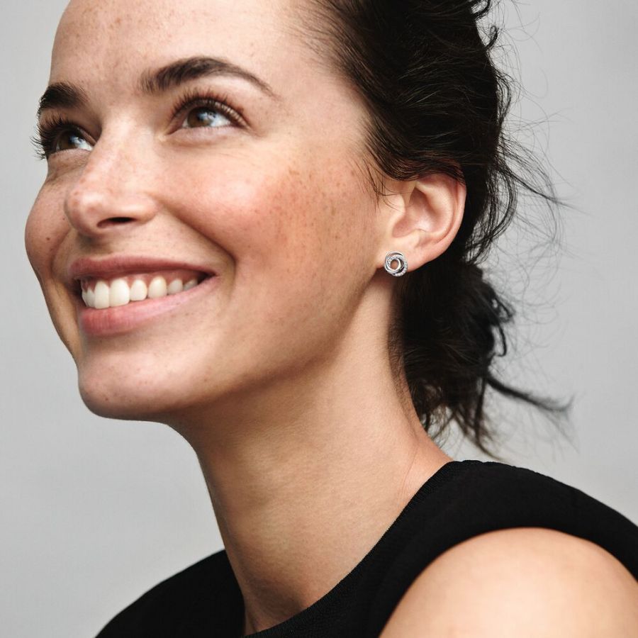 Pandora Family Always Encircled Stud Earrings - Image 3