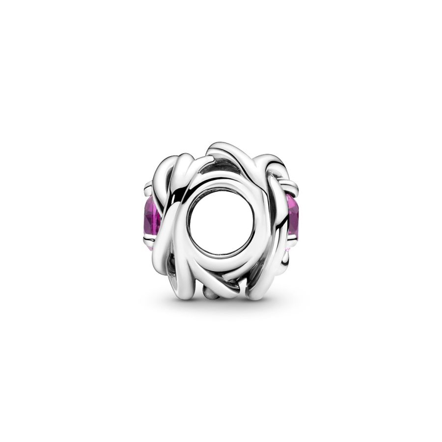 Pandora October Pink Eternity Circle Charm - Image 5