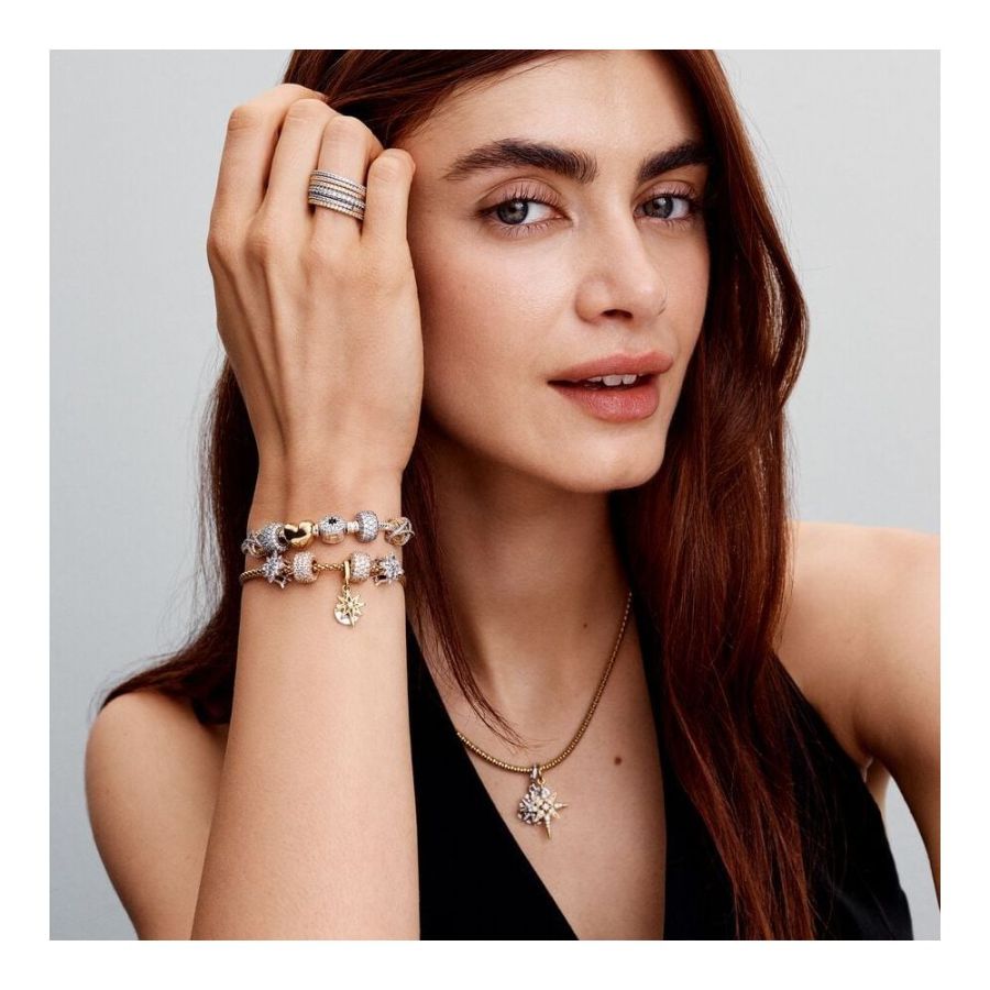 Pandora North Star Clasp Snake Chain Bracelet - Image 3