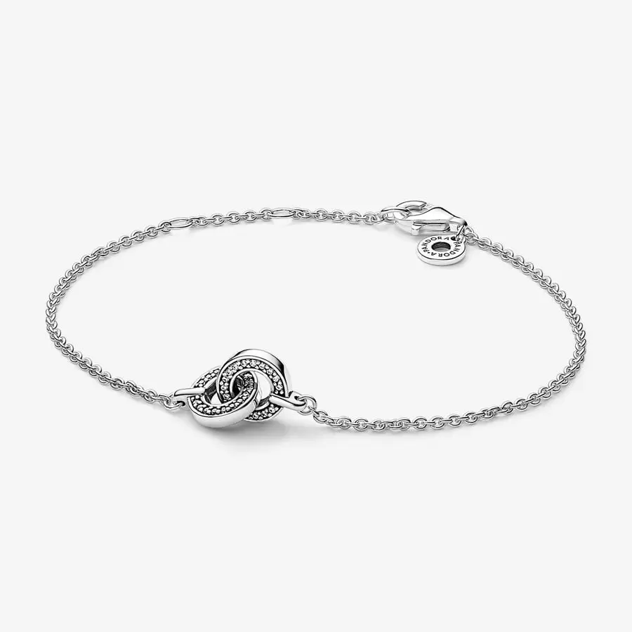 Pandora Intertwined Pavé Chain Bracelet