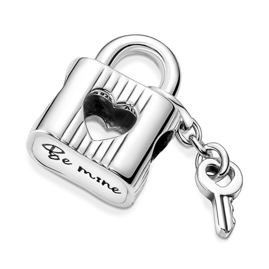 Pandora Padlock & Heart Key Charm - Image 6