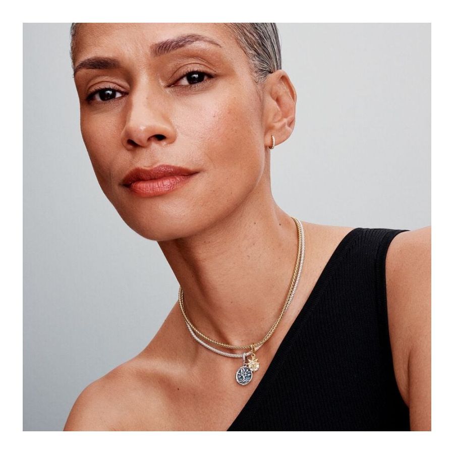 Pandora Glow-in-the-dark Infinity Tree Double Dangle Charm - Image 3