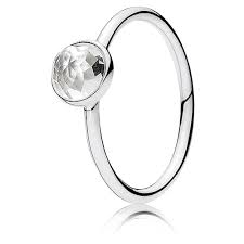 Pandora April Droplet Rock Ring
