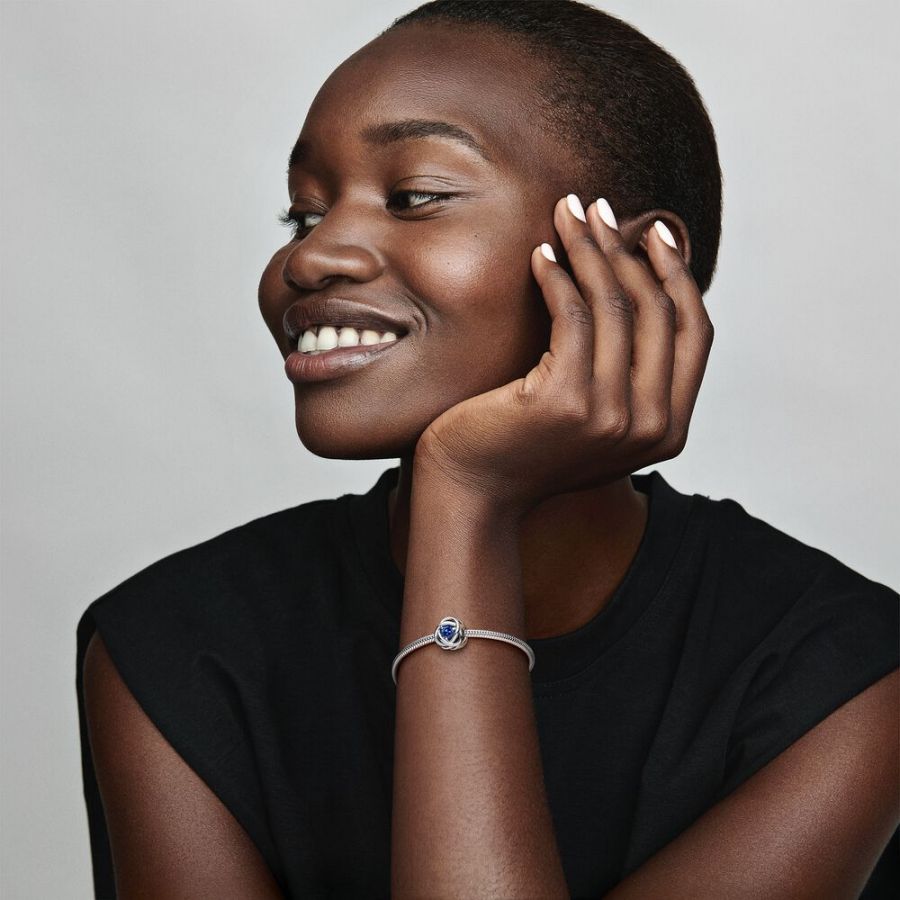 Pandora September Blue Eternity Circle Charm - Image 3