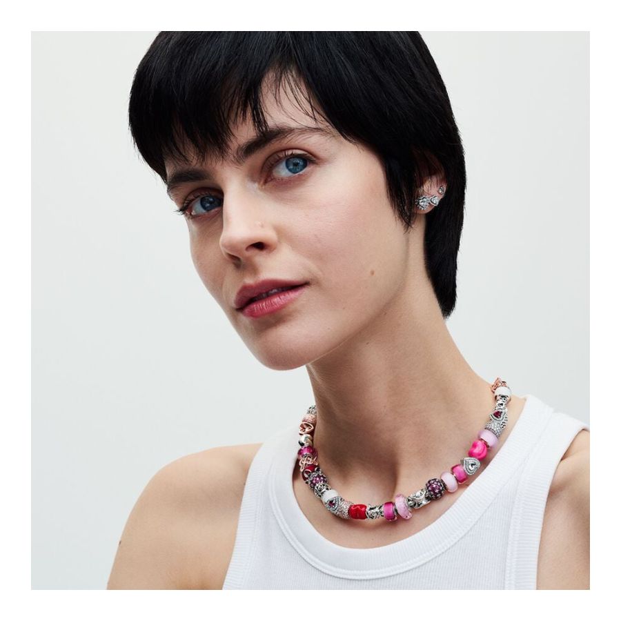 Pandora Sparkling Heart Halo Stud Earrings - Image 3