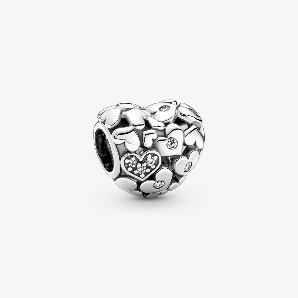 Pandora Sparkling Openwork Heart Charm