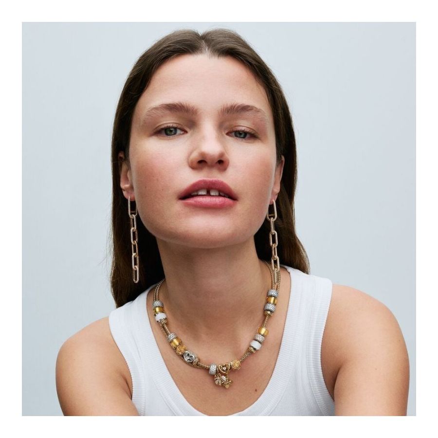 Pandora Golden Mini Murano Glass Charm - Image 3