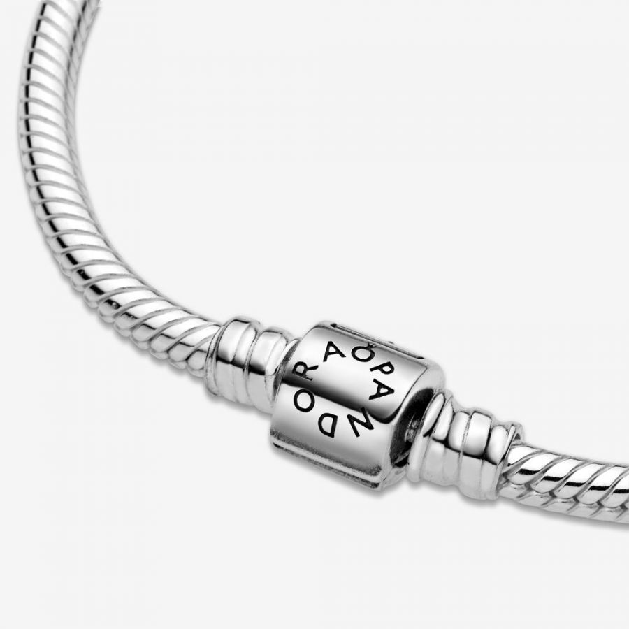 Pandora Moments Barrel Clasp Snake Chain Bracelet - Image 5