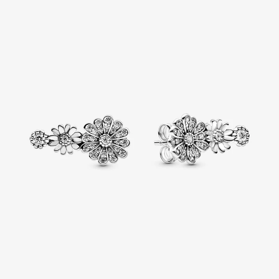 Pandora Sparkling Daisy Flower Trio Stud Earrings