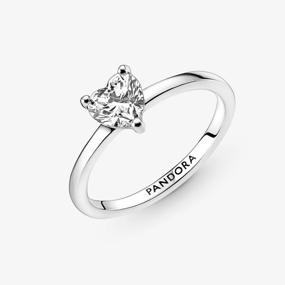 Pandora Sparkling Heart Solitaire Ring - Image 3