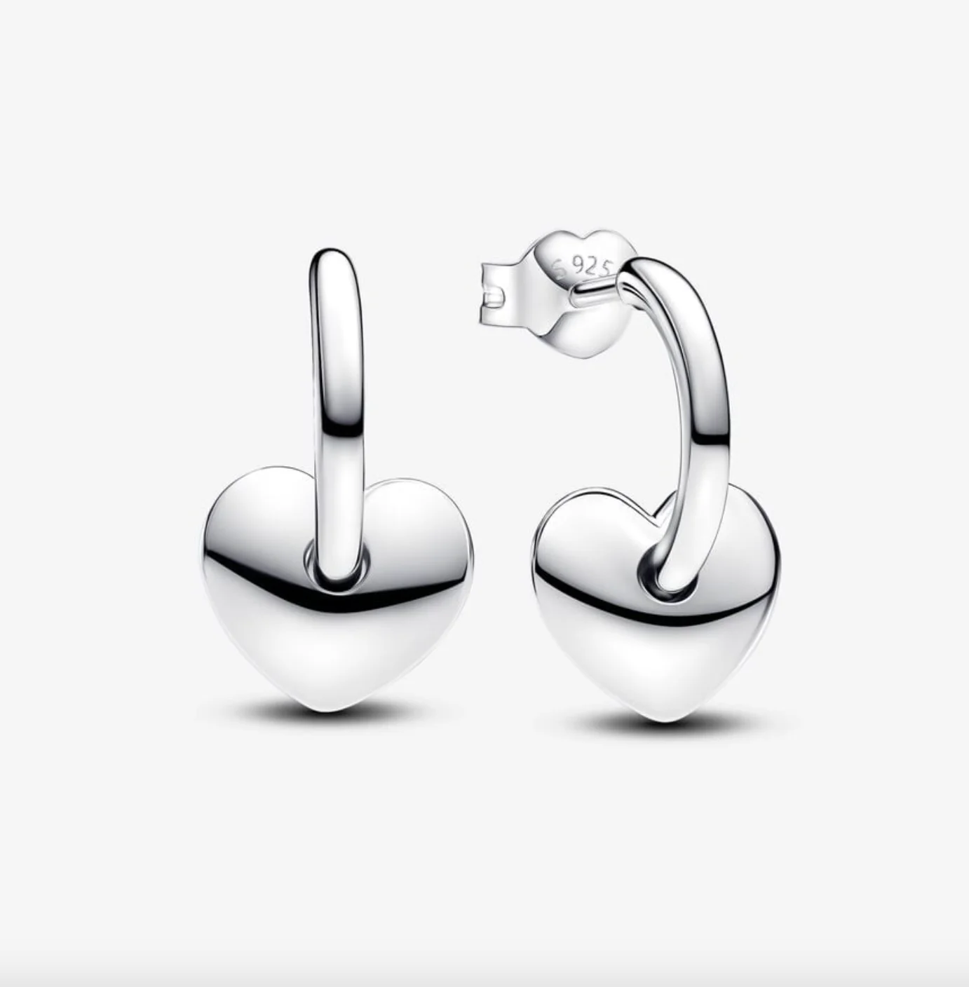 Pandora Heart Open Hoop Earrings