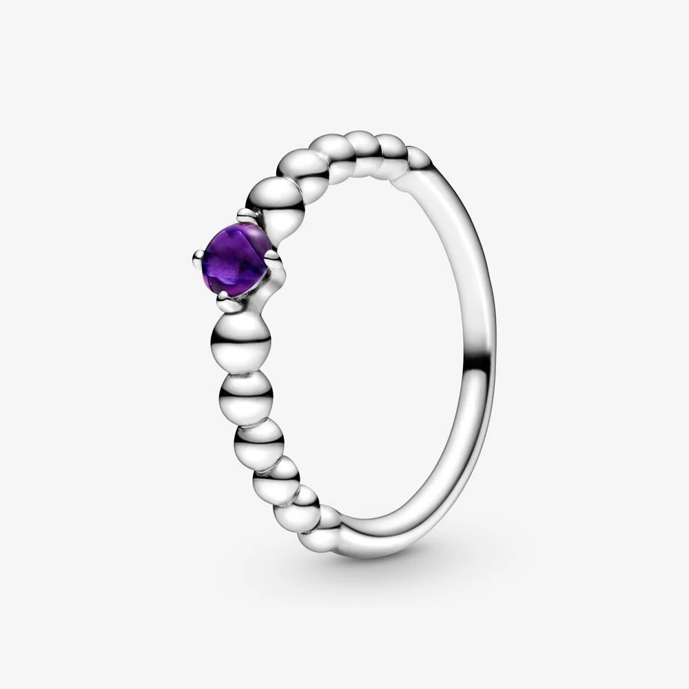 Pandora Purple Beaded Crystal Ring
