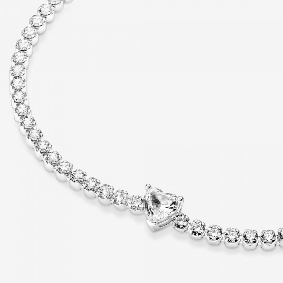 Pandora Sparkling Heart Tennis Bracelet - Image 5