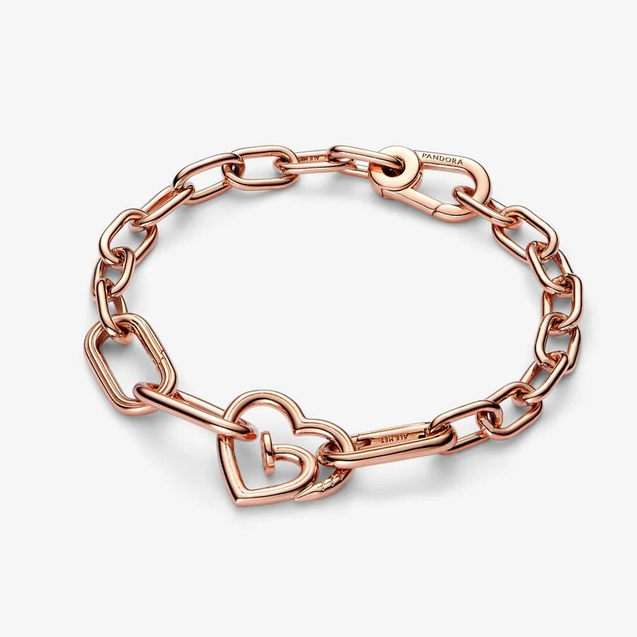 Pandora Styling Nailed Heart Double Link - Image 4