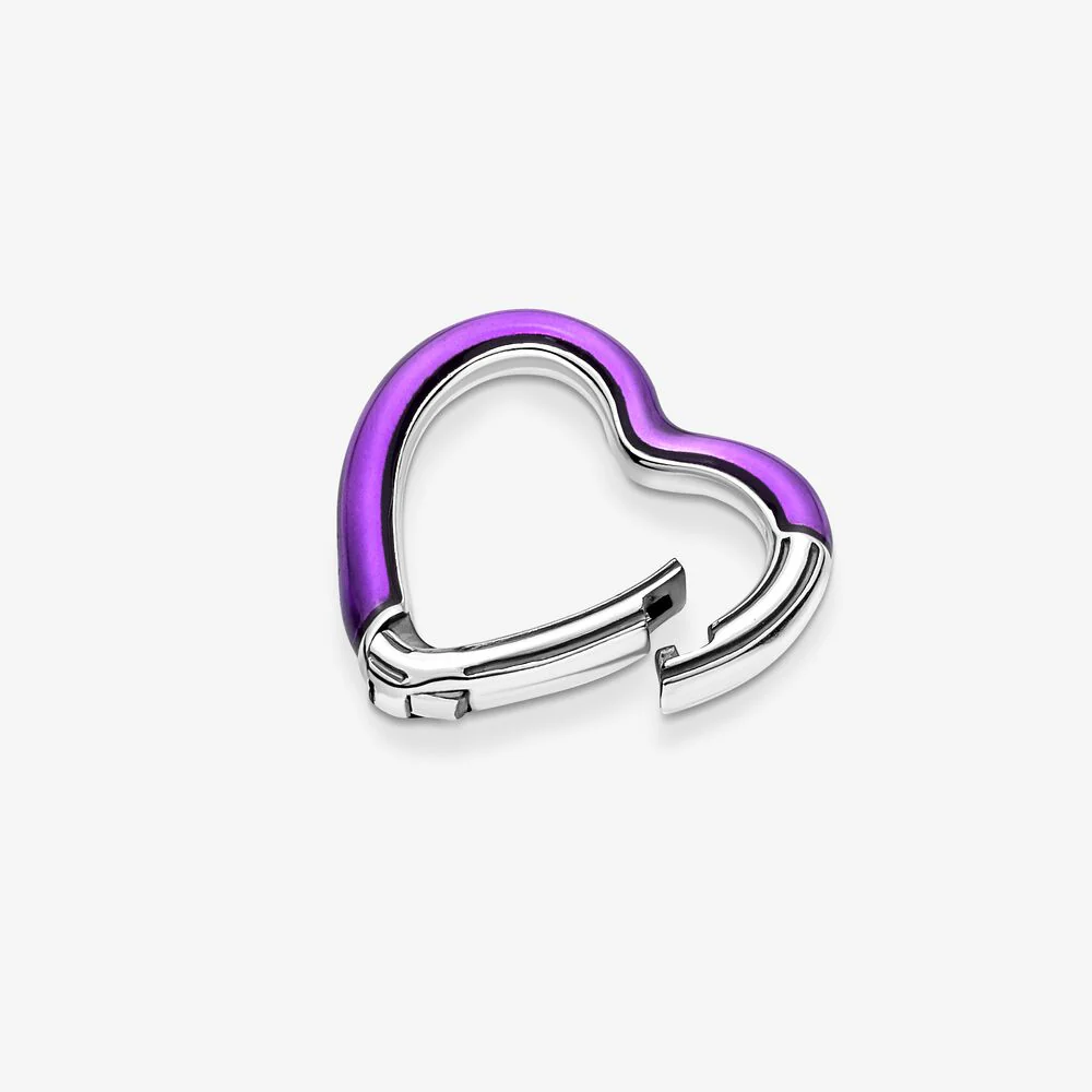 Pandora Bright Purple Styling Heart Connector