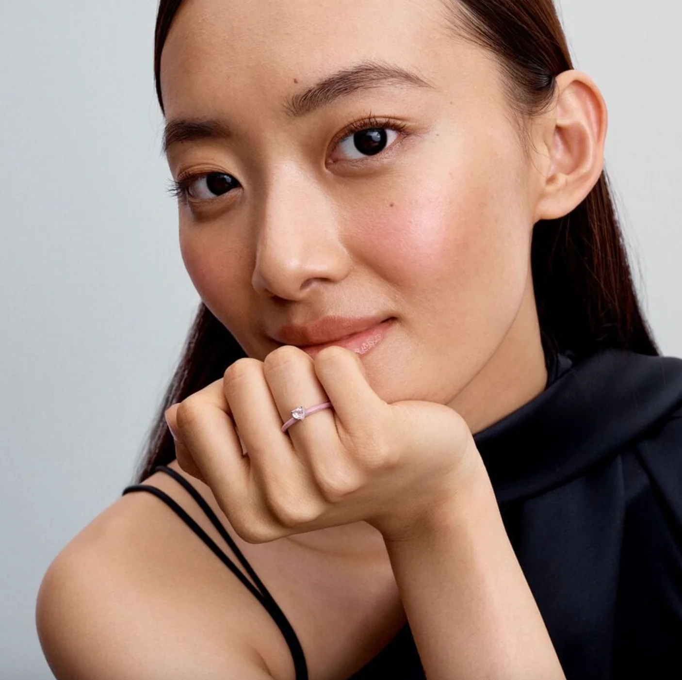 Pandora Pink Chakra Heart Ring - Image 3