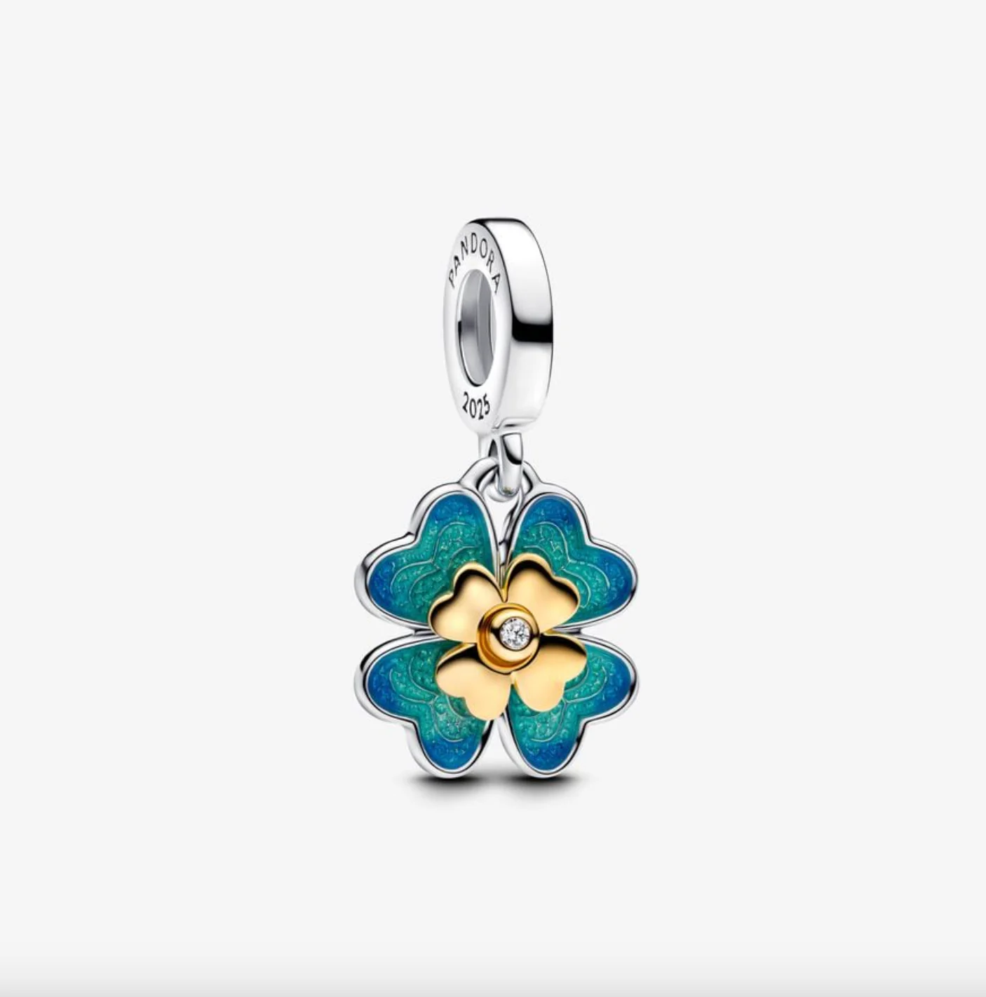 Pandora 2025 Four Leaf Clover Lab-Grown Diamond Dangle Charm